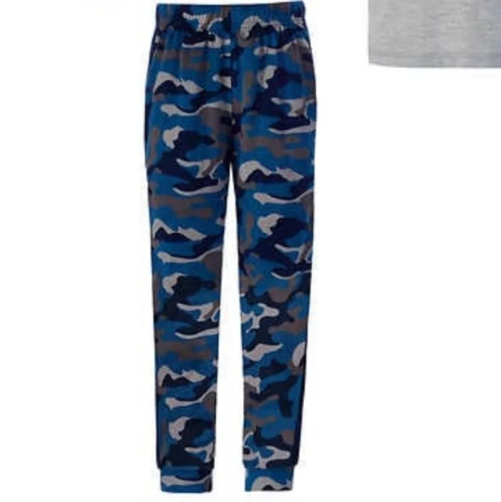 Saint Eve Youth boy 3-piece PJ Set, Blue  long sleeve pants and shirts,Sleepwear